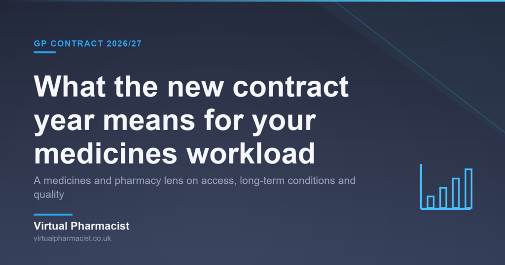 The 2026/27 GP contract: what it means for your medicines workload