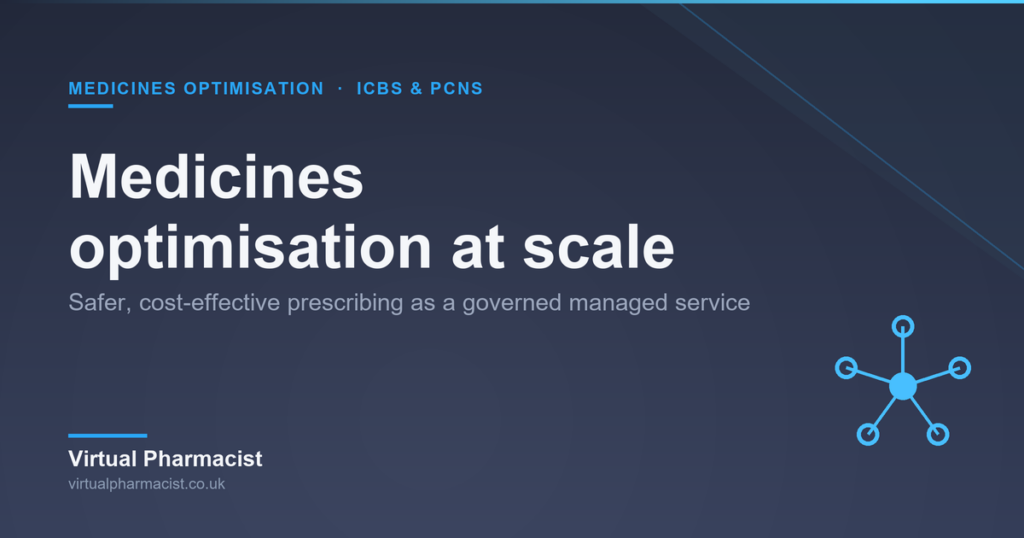 Medicines optimisation support for ICBs and PCNs: delivering it at scale